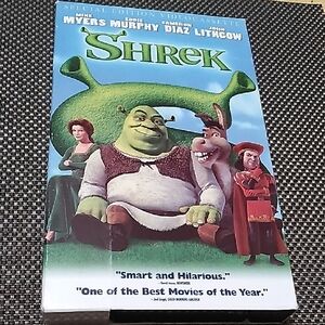 Dreamworks Shrek VHS - Green and Red Cover